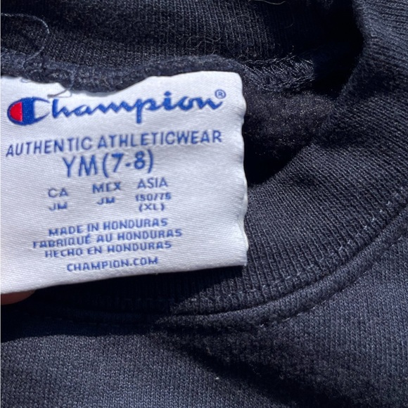 Kid's Champion Sweatshirt Blue Michigan M College Active Gym NCAA Youth School - Picture 3 of 11
